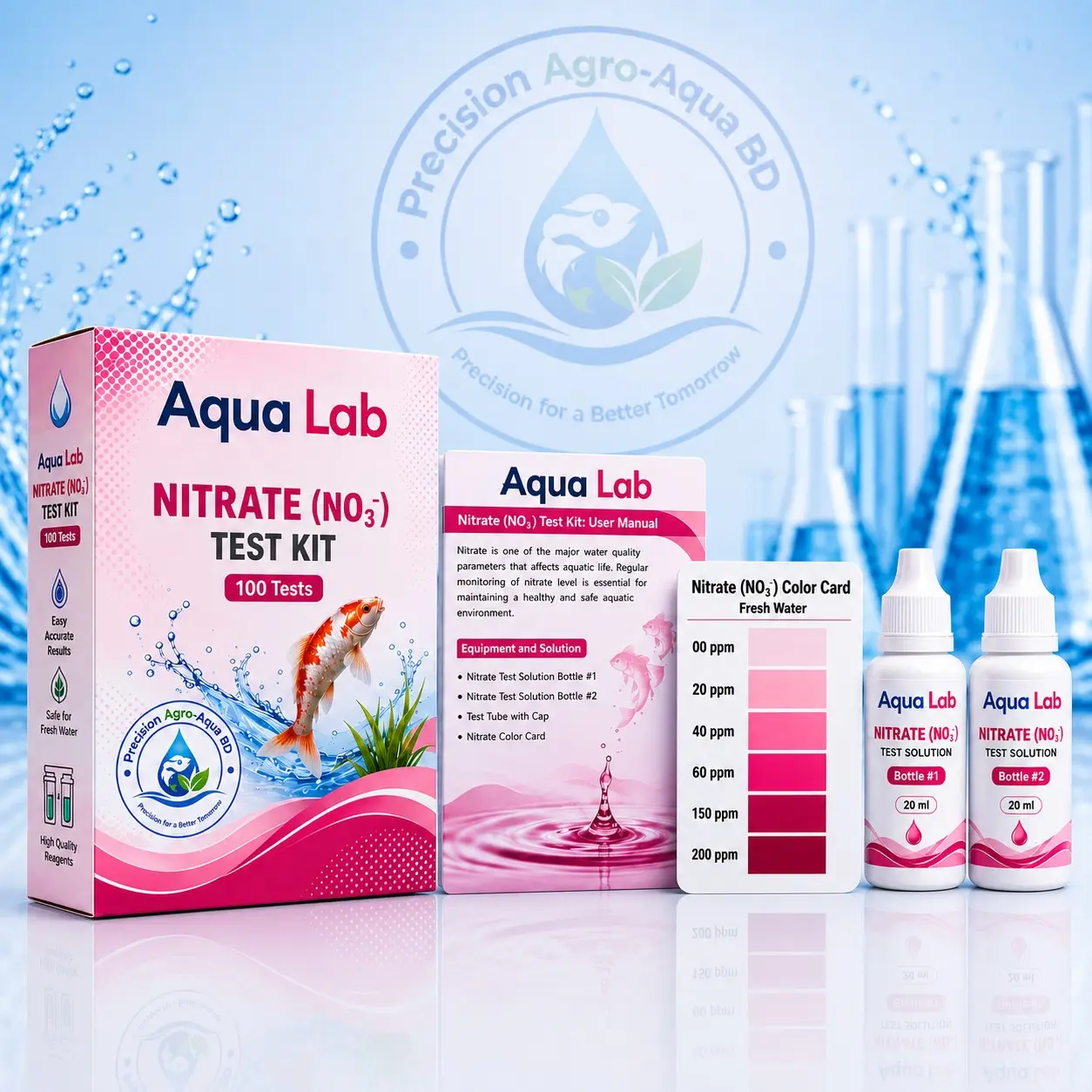 For measuring nitrate concentration in water
